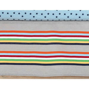 Pottery Barn‎ Baby Camden Rainbow Stripes CRIB Skirt Dust Ruffle